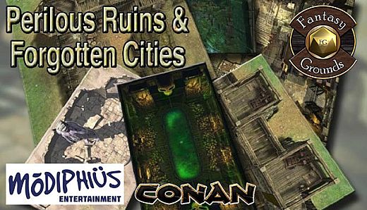 Fantasy Grounds - Conan: Perilous Ruins & Forgotten Cities Geomorphic Tile Set