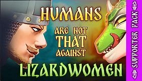 Humans are not that against Lizardwomen - Supporter Art&Animations Pack