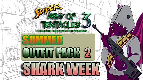 SUPER ARMY OF TENTACLES 3: Summer Outfit Pack II: Shark Week DLC