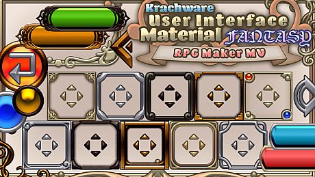 RPG Maker MV - Krachware User Interface Material FANTASY DLC