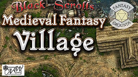Fantasy Grounds - Black Scrolls Village (Map Tile Pack) DLC