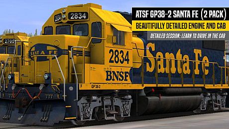 Trainz Plus DLC - ATSF GP38-2 Santa FE (2 Pack) DLC