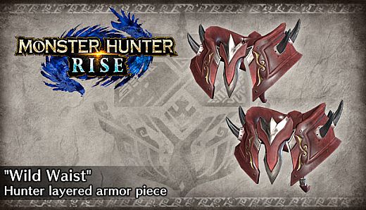 Monster Hunter Rise - "Wild Waist" Hunter layered armor piece