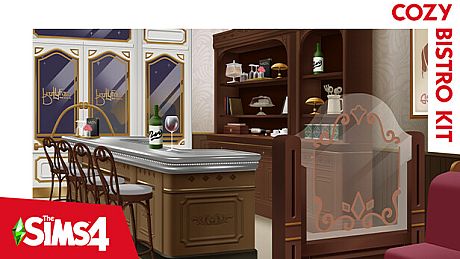 The Sims 4 Cozy Bistro Kit DLC