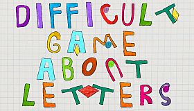 A Difficult Game About Letters