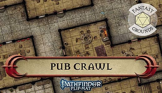 Fantasy Grounds - Pathfinder RPG - Pathfinder Flip-Mat - Classic Pub Crawl