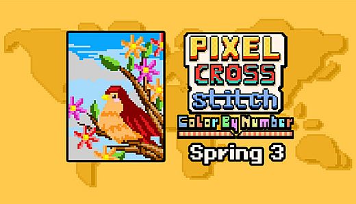 Pixel Cross Stitch - Spring Pack 3