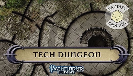 Fantasy Grounds - Pathfinder RPG - Pathfinder Flip-Mat - Tech Dungeon