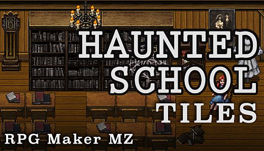 RPG Maker MZ - Haunted School Tiles
