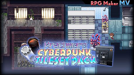 RPG Maker MV - Krachware Cyberpunk Tileset Pack DLC