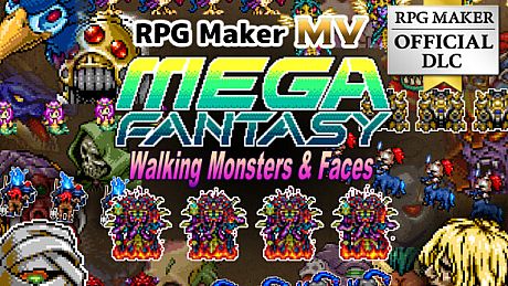 RPG Maker MV - MEGA FANTASY Walking Monsters and Faces DLC