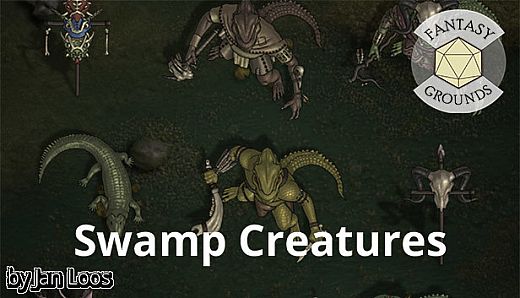 Fantasy Grounds - Jans Token Pack 25 - Swamp Creatures