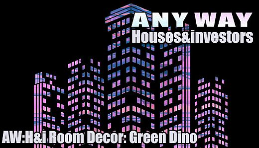 AnyWay! :Houses&investors - AW:H&i Room Decor: Green Dino
