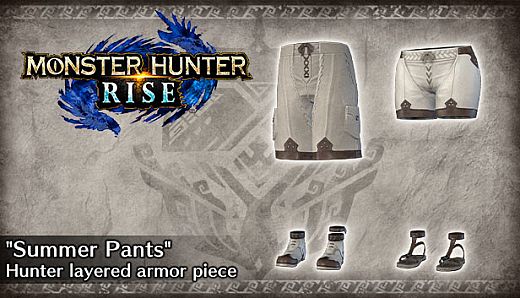 Monster Hunter Rise - "Summer Pants" Hunter layered armor piece