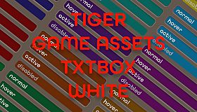 TIGER GAME ASSETS TXTBOX WHITE