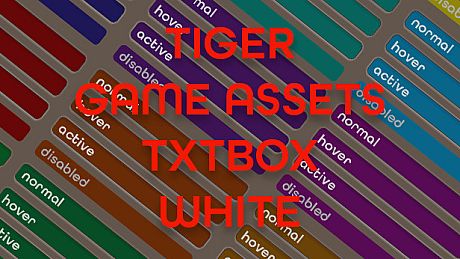 TIGER GAME ASSETS TXTBOX WHITE DLC