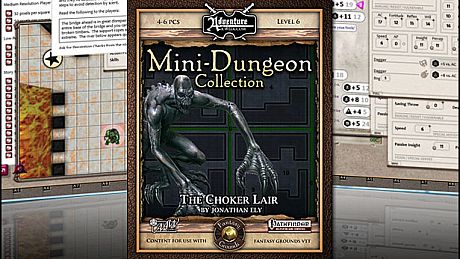 Fantasy Grounds - Mini-Dungeon #025: The Choker Lair (PFRPG) DLC