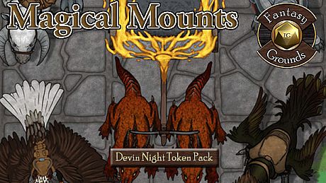 Fantasy Grounds - Devin Night Token Pack #114: Magical Mounts (Token Pack) DLC