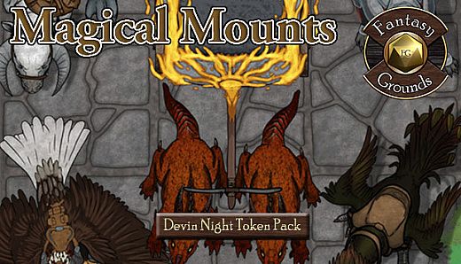 Fantasy Grounds - Devin Night Token Pack #114: Magical Mounts (Token Pack)