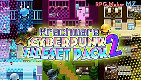 RPG Maker MZ - Krachware Cyberpunk Tileset Pack 2