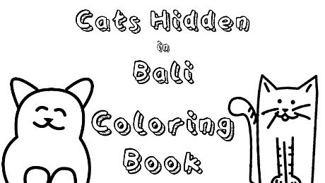 Cats Hidden in Bali - Coloring Book DLC