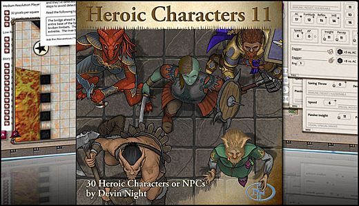 Fantasy Grounds - Heroic Characters 11 (Token Pack)