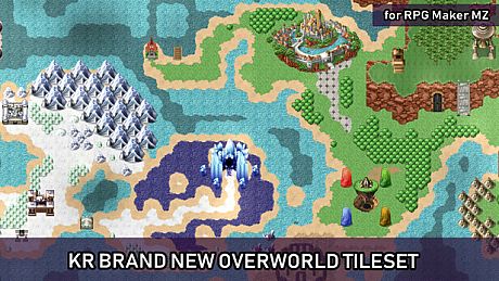 RPG Maker MZ - KR Brand New Overworld Tileset DLC