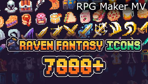 RPG Maker MV - Raven Fantasy Icons - 7000+