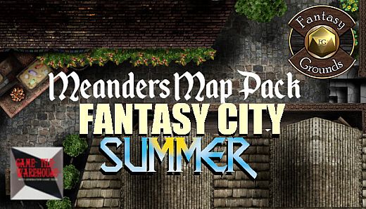 Fantasy Grounds - Meanders Map Pack Summer City (Map Pack)