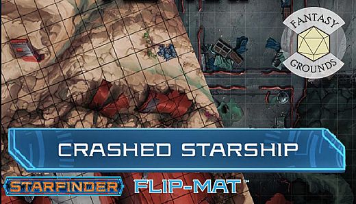 Fantasy Grounds - Starfinder RPG - FlipMat - Crashed Starship