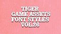 TIGER GAME ASSETS FONT STYLES VOL.26