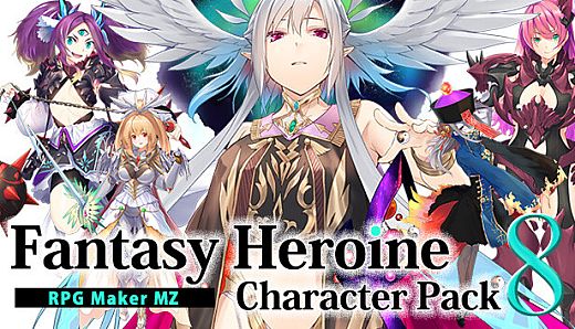 RPG Maker MZ - Fantasy Heroine Character Pack 8