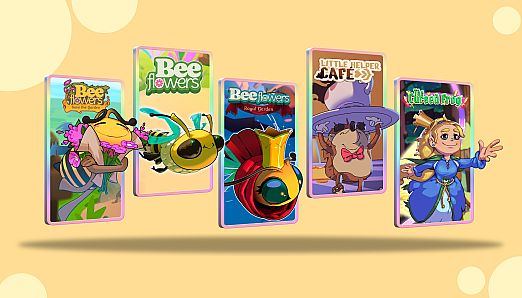 Bee 1 Bee 2 Bee 3 Little Helper Cafe Cursed Frog (Bundle)