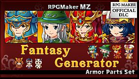 RPG Maker MZ - Fantasy Generator - Armor Parts Set