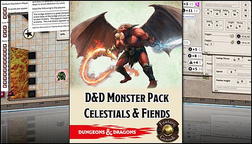 Fantasy Grounds - D&D Monster Pack - Celestials & Fiends