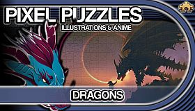 Pixel Puzzles Illustrations & Anime - Jigsaw Pack: Dragons