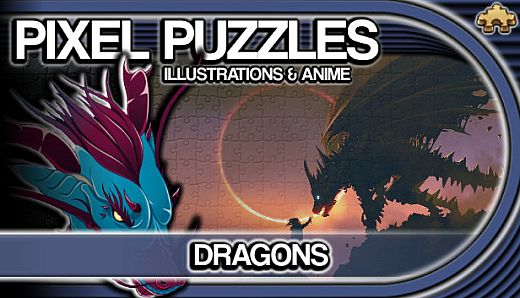 Pixel Puzzles Illustrations & Anime - Jigsaw Pack: Dragons