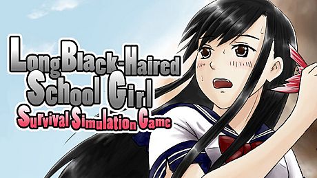 Long Black-Haired Schoolgirl Survival Simulation Game Game