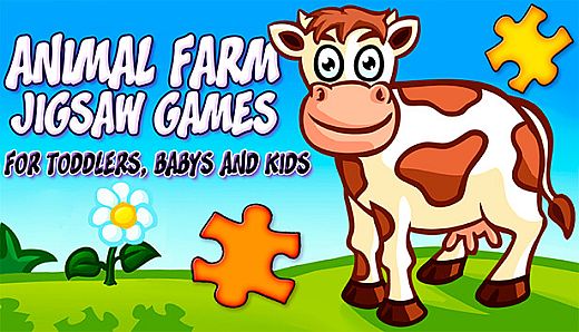 Animal Farm Jigsaw Games for Toddlers, Babys and Kids
