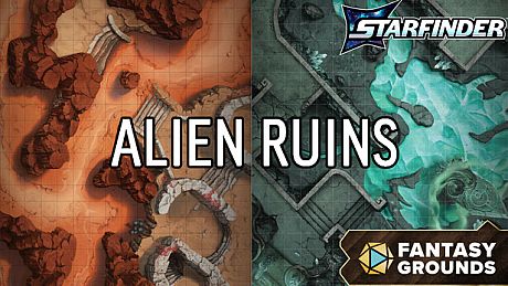 Fantasy Grounds - Starfinder 2 RPG - Flip-Mat: Alien Ruins DLC
