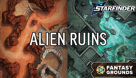 Fantasy Grounds - Starfinder 2 RPG - Flip-Mat: Alien Ruins