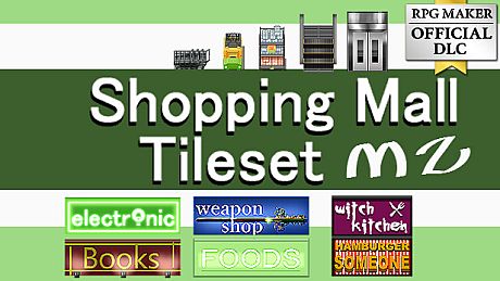 RPG Maker MZ - Shopping Mall Tileset DLC