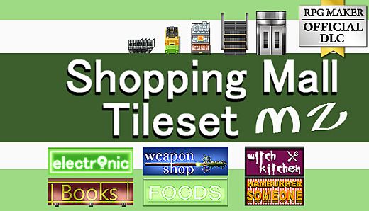 RPG Maker MZ - Shopping Mall Tileset