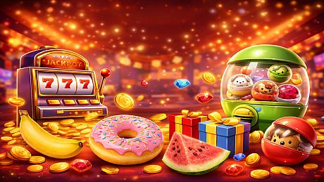 Slot Machine Casino & Capsules: Prize Party Game