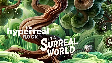 The Hyperreal Rock in a Surreal World Game