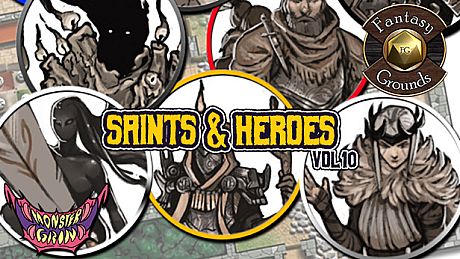 Fantasy Grounds - Saints and Heroes, Volume 10 (Token Pack) DLC