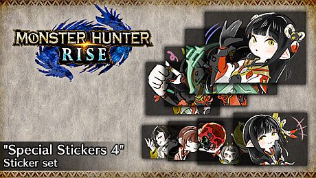 MONSTER HUNTER RISE - "Special Stickers 4" Sticker set DLC
