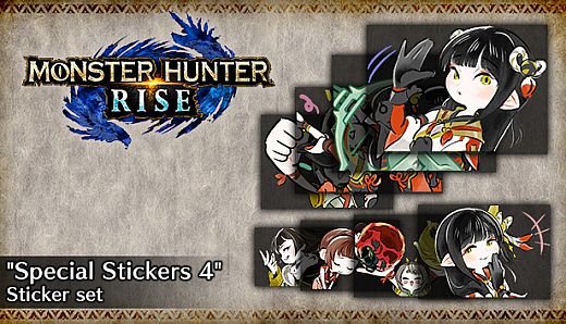 MONSTER HUNTER RISE - "Special Stickers 4" Sticker set