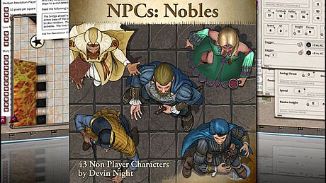Fantasy Grounds - NPCs: Nobles (Token Pack) DLC