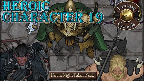 Fantasy Grounds - Devin Night 104: Heroic Characters 19 (Token Pack) DLC